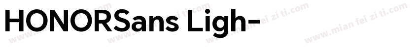 HONORSans Ligh字体转换